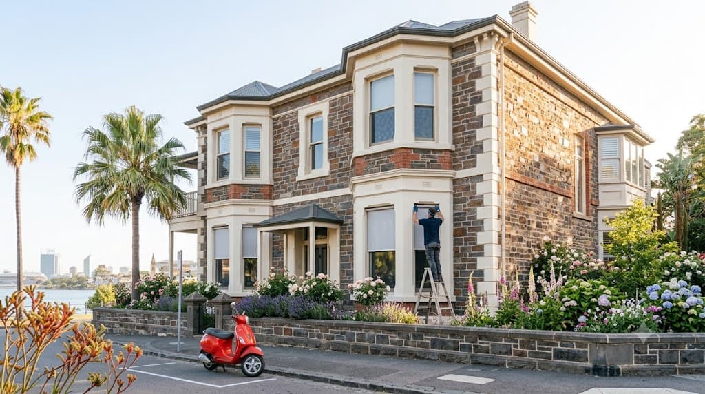 Adelaide residential area with character homes and leafy streets